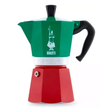 Cafetera Italiana Bialetti Moka Express Tricolor 6 Tazas
